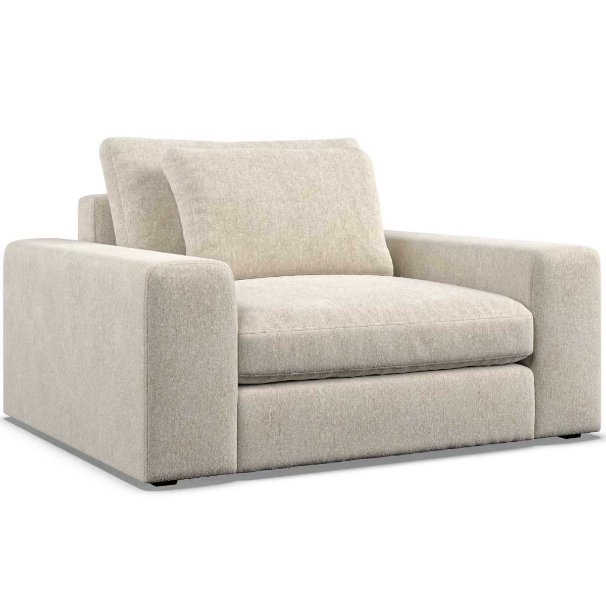 Armchair - SOVA Fabric Ivory - Edgbaston Living