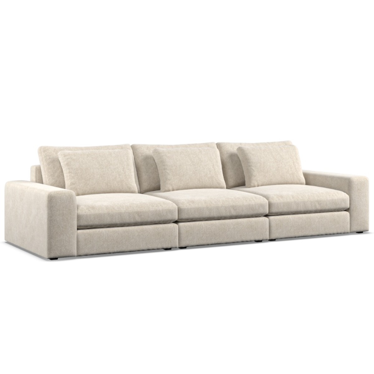 3 Seater Sofa - SOVA Fabric Ivory - Edgbaston Living