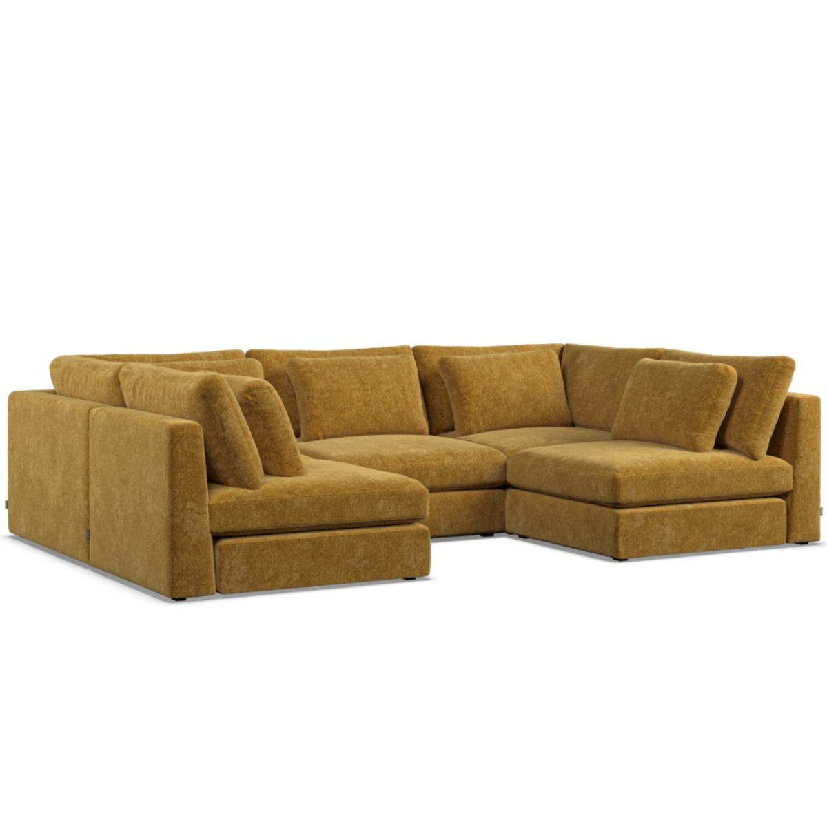 Corner Sofa - SOVA Fabric 5 Seater U Shaped Sunny - Open End - Edgbaston Living