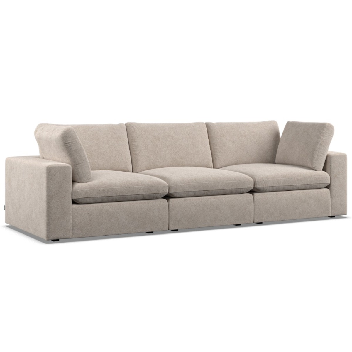 3 Seater Sofa - OBLAK Fabric Fossil - Edgbaston Living