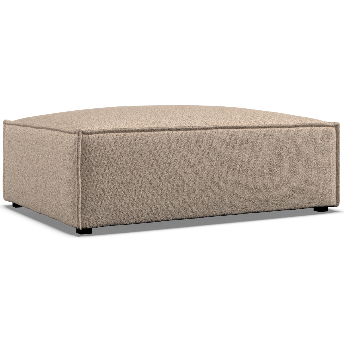 Footstool - LUCCA Fabric Beige - Edgbaston Living