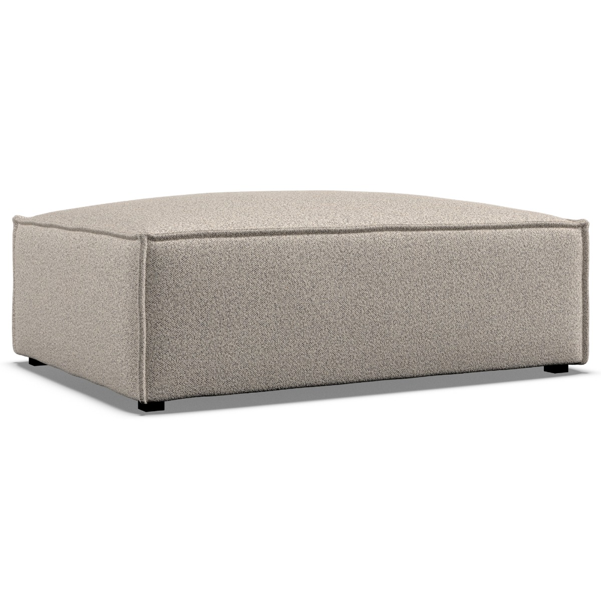 Footstool - LUCCA Fabric Linen - Edgbaston Living