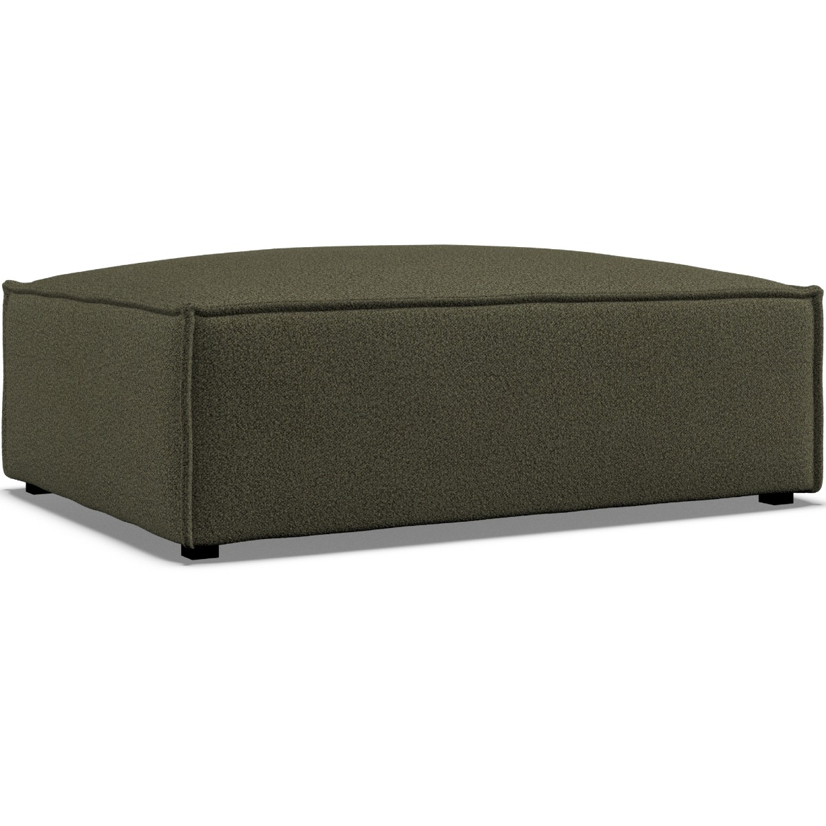 Footstool - LUCCA Fabric Winter Moss - Edgbaston Living