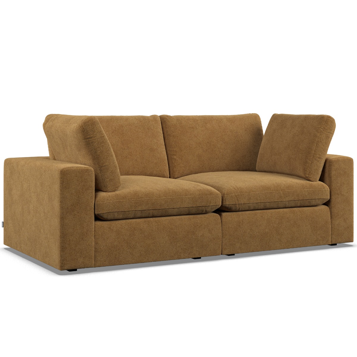 2 Seater Sofa - OBLAK Fabric Amber - Edgbaston Living