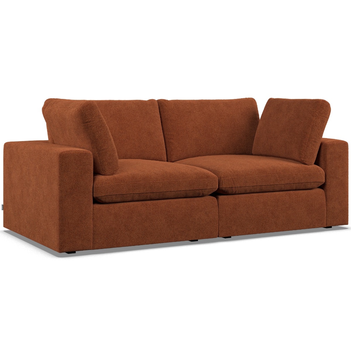 2 Seater Sofa - OBLAK Fabric Saffron - Edgbaston Living