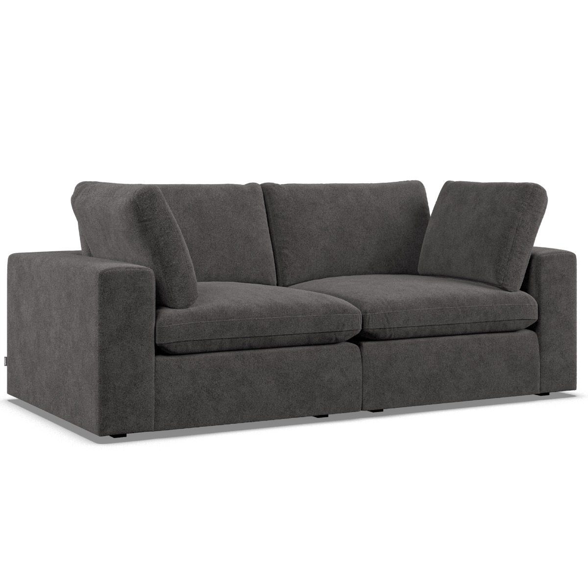 2 Seater Sofa - OBLAK Fabric Slate - Edgbaston Living