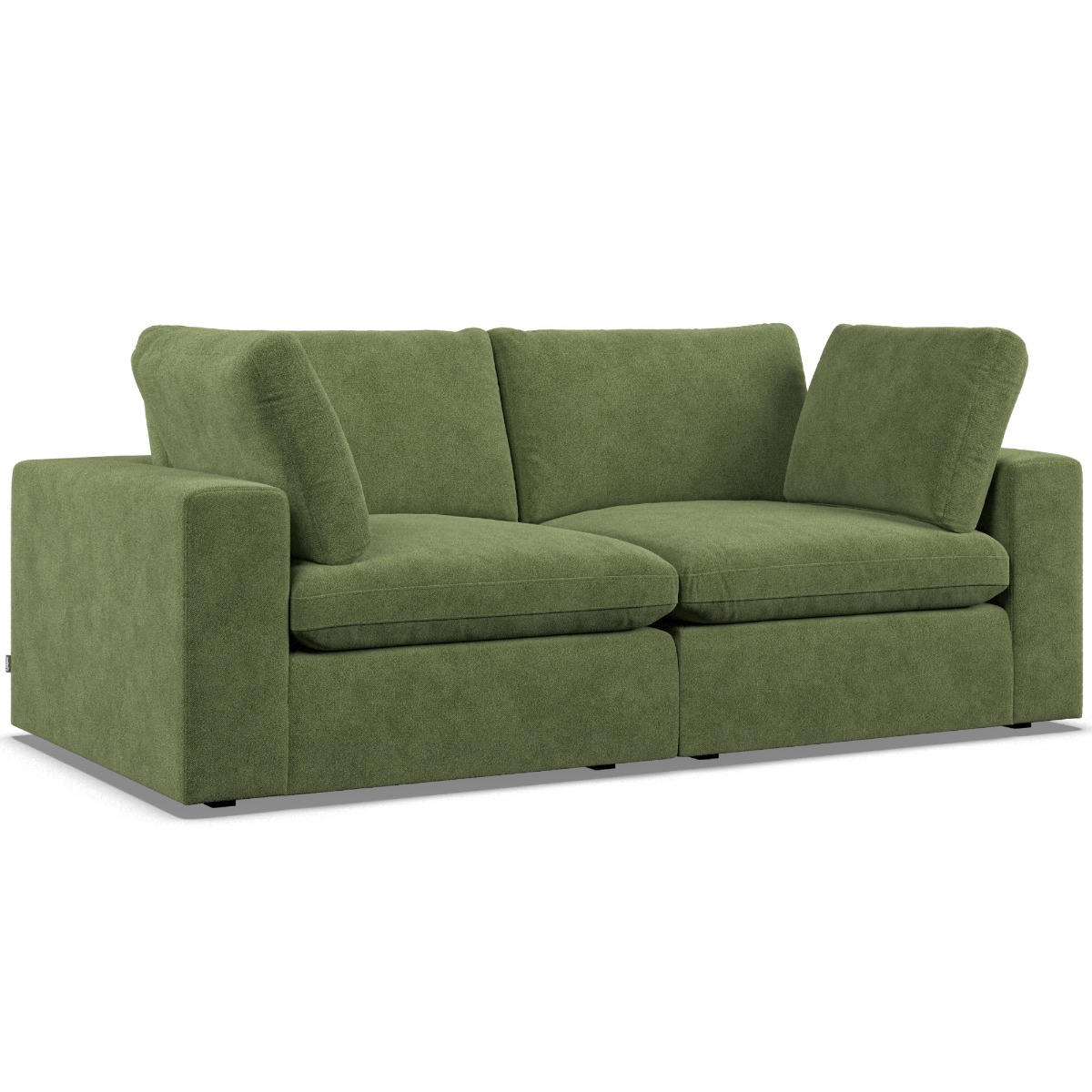 2 Seater Sofa - OBLAK Fabric Verde - Edgbaston Living