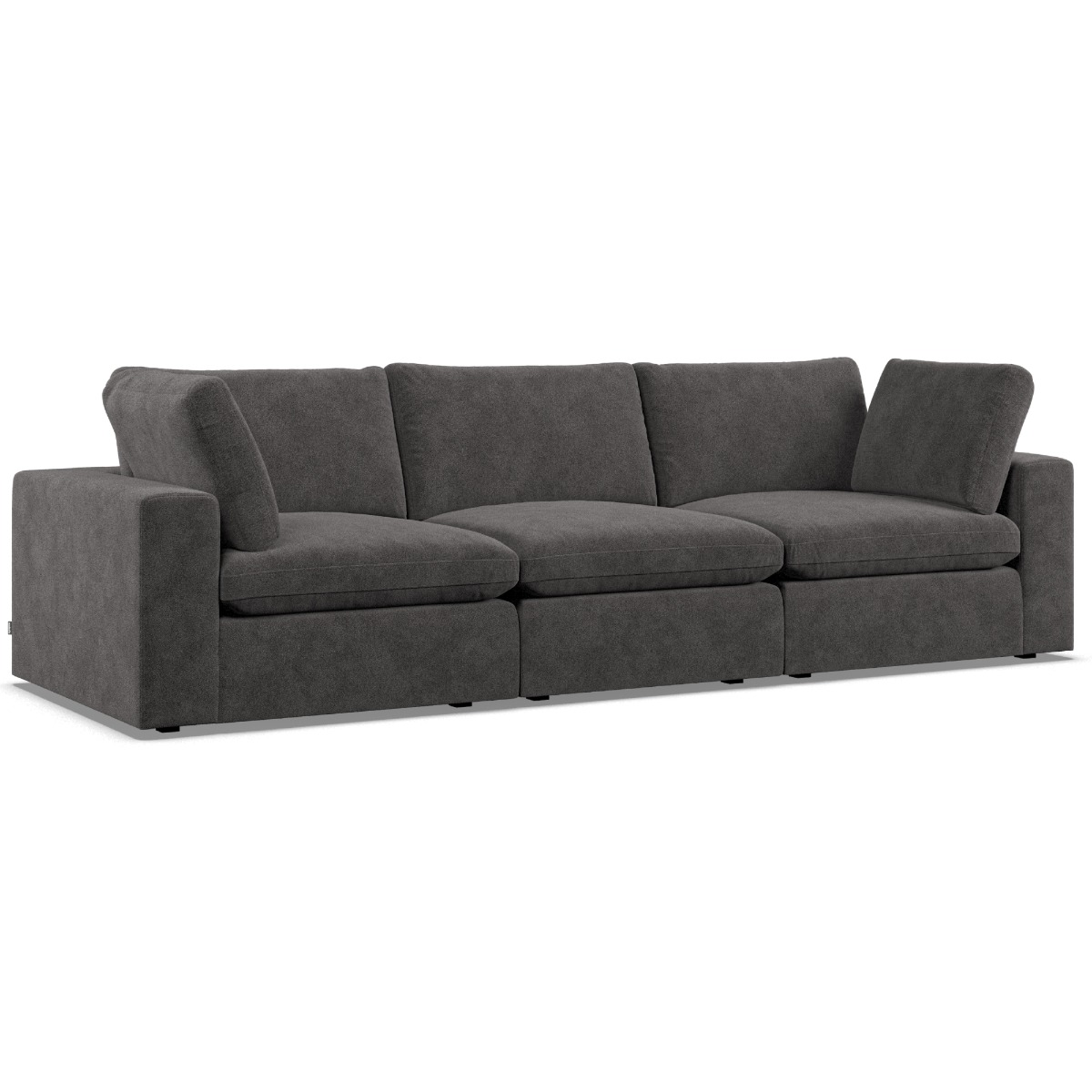 3 Seater Sofa - OBLAK Fabric Slate - Edgbaston Living