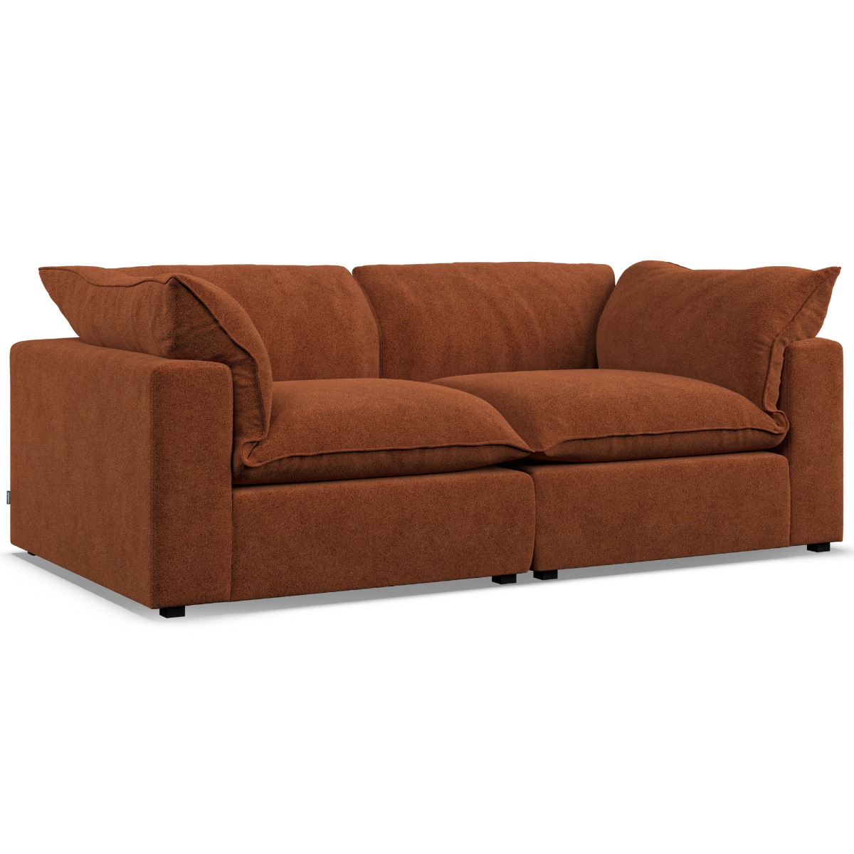 2 Seater Sofa - PUEBLA Fabric Saffron - Edgbaston Living