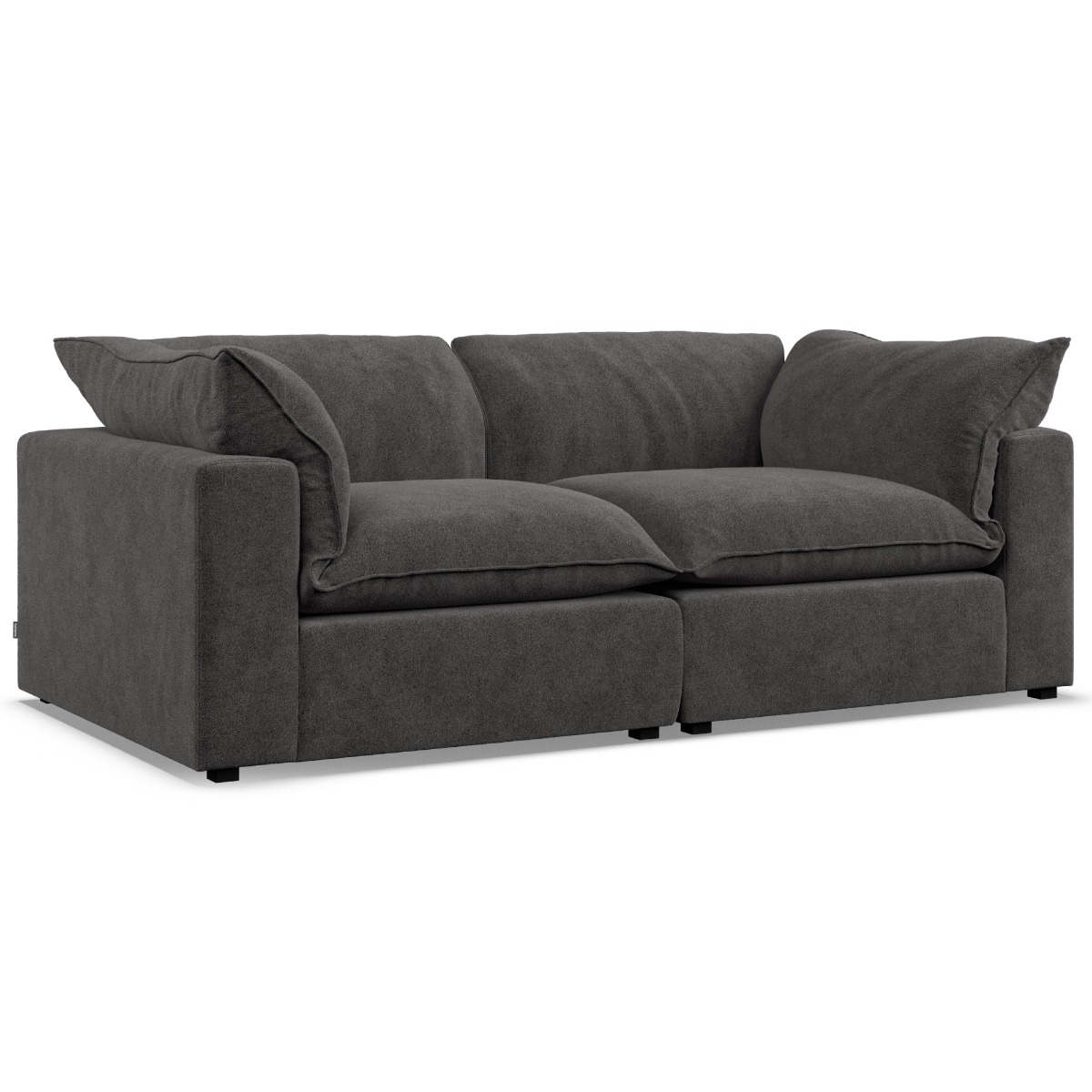 2 Seater Sofa - PUEBLA Fabric Slate - Edgbaston Living