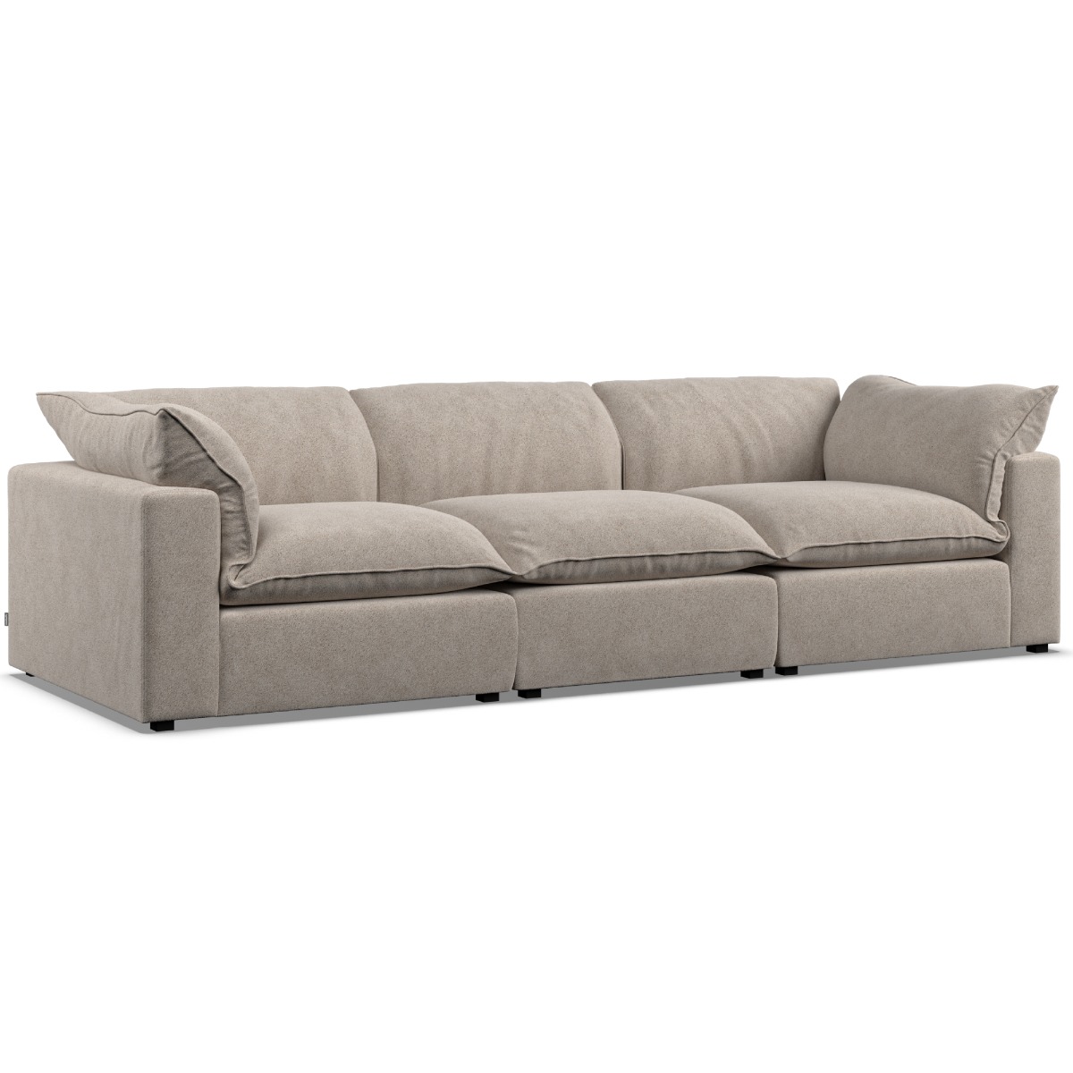 3 Seater Sofa - PUEBLA Fabric Fossil - Edgbaston Living