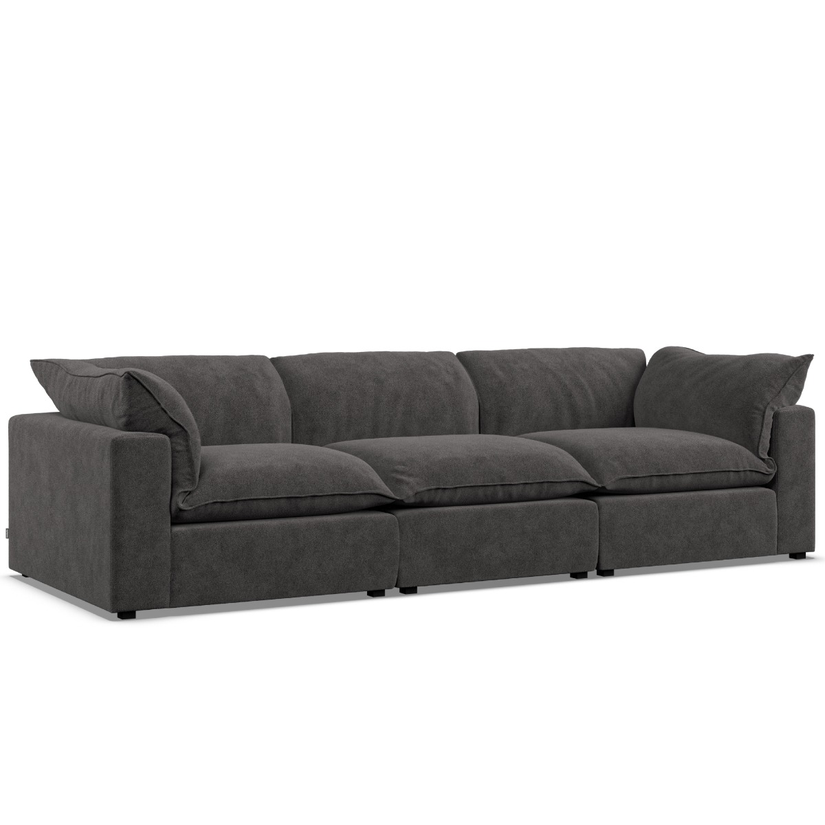 3 Seater Sofa - PUEBLA Fabric Slate - Edgbaston Living