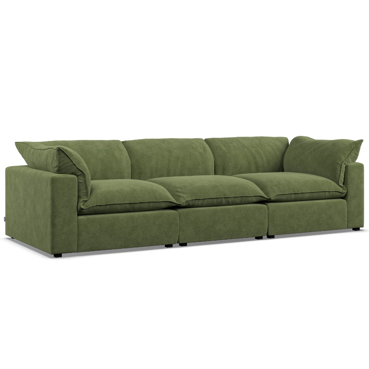 3 Seater Sofa - PUEBLA Fabric Verde - Edgbaston Living