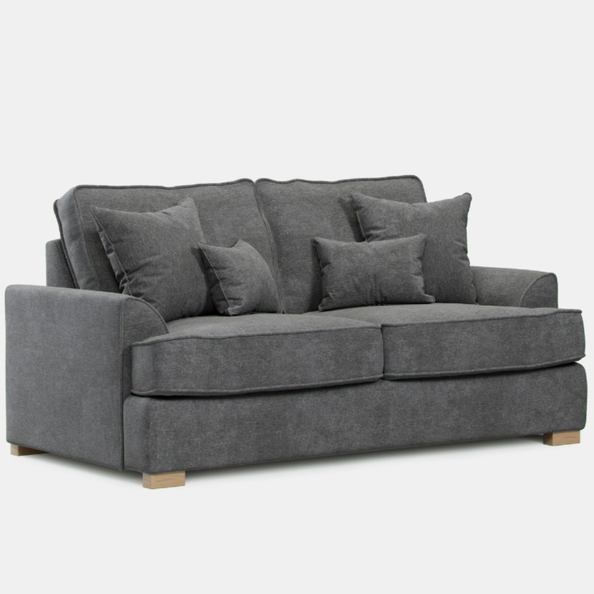 2 Seater Sofa - HERITAGE Fabric - Grey - Edgbaston Living