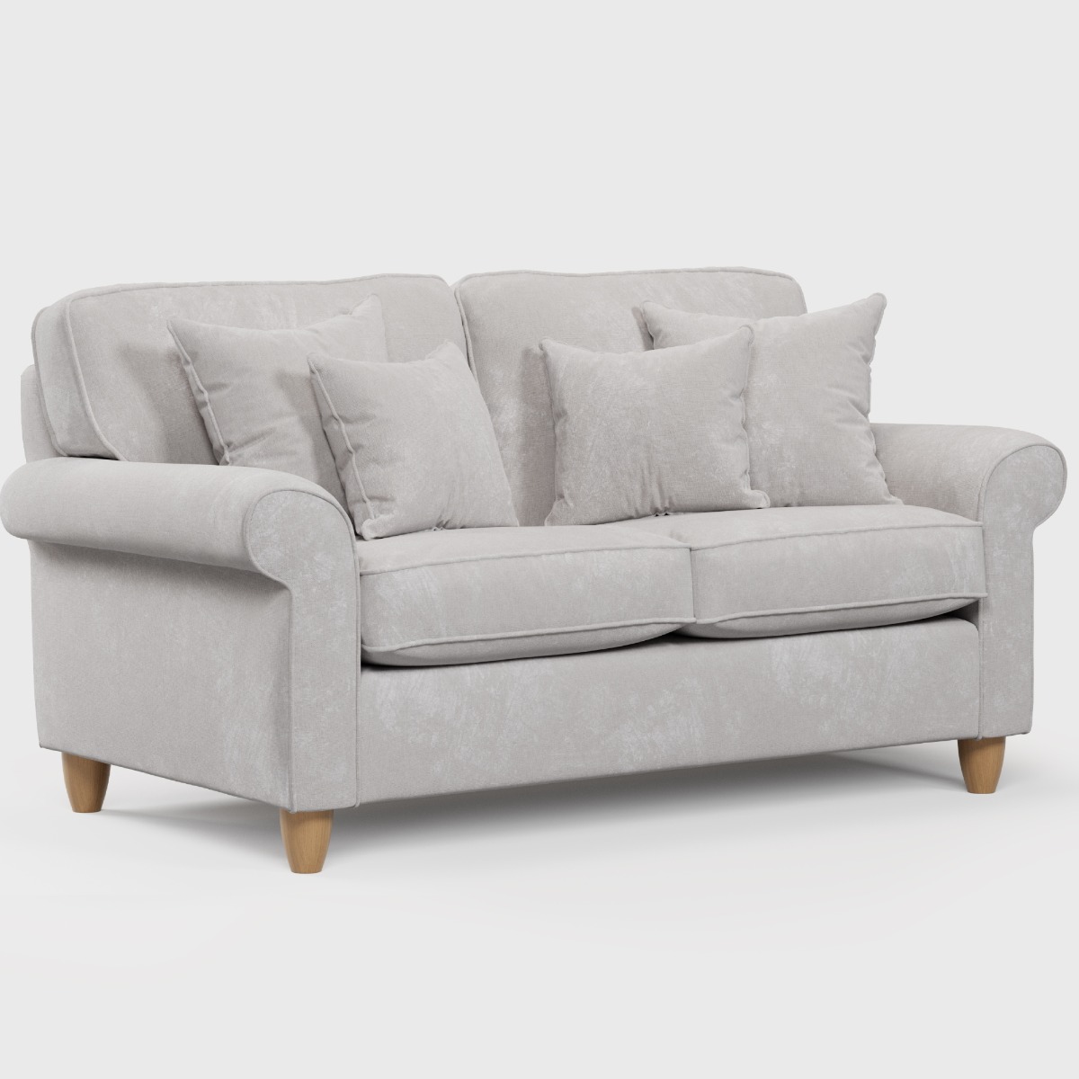 2 Seater Sofa - COASTAL Fabric - Pearl - Edgbaston Living