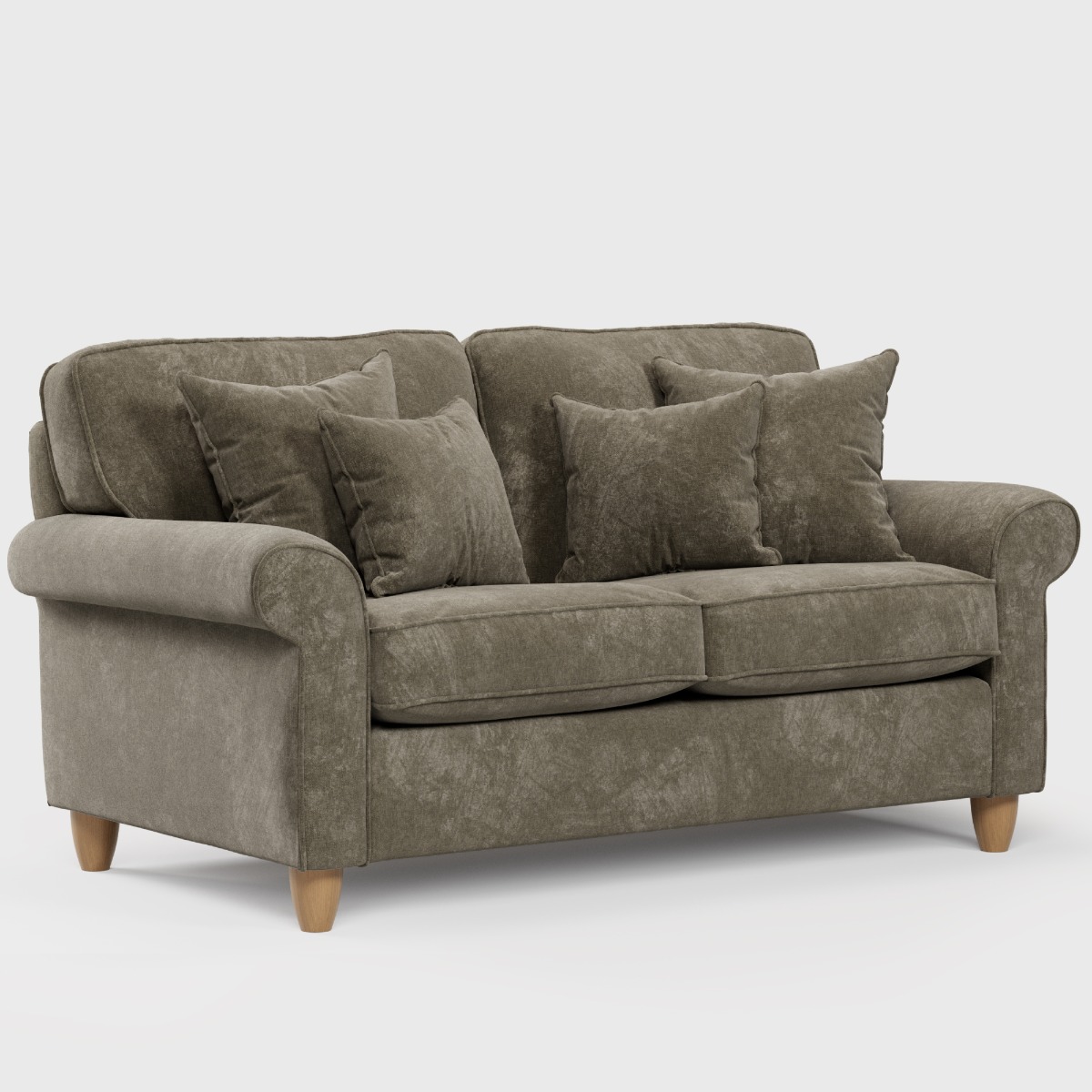 2 Seater Sofa - COASTAL Fabric - Winter Moss - Edgbaston Living
