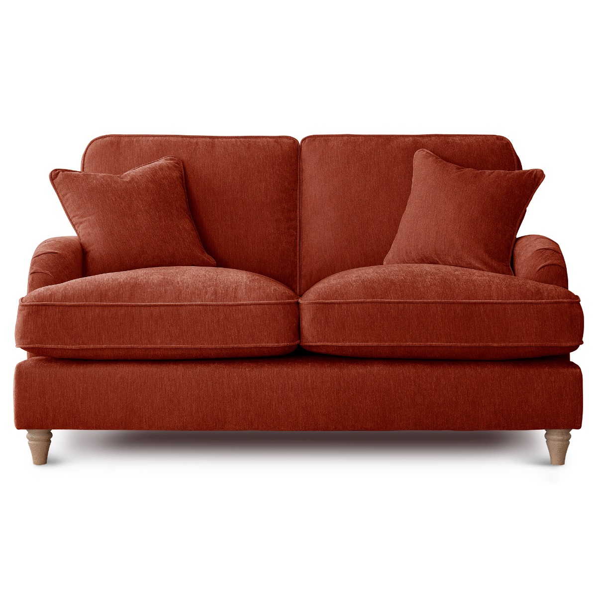 2 Seater Sofa - COCOON Fabric - Apricot - Edgbaston Living