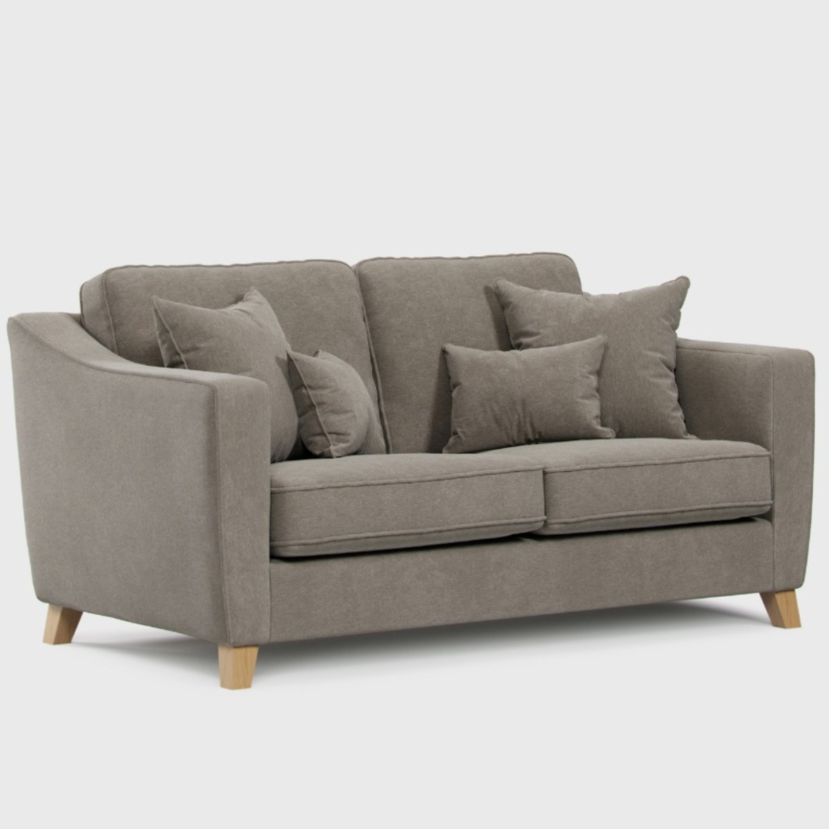KRISTY Fabric 2 Seater Sofa - Dark Beige