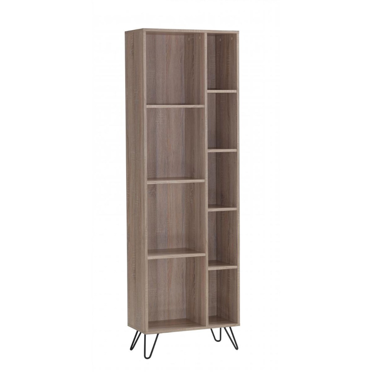 Rixton Narrow Bookcase - Oak Effect - Sigrid Mills