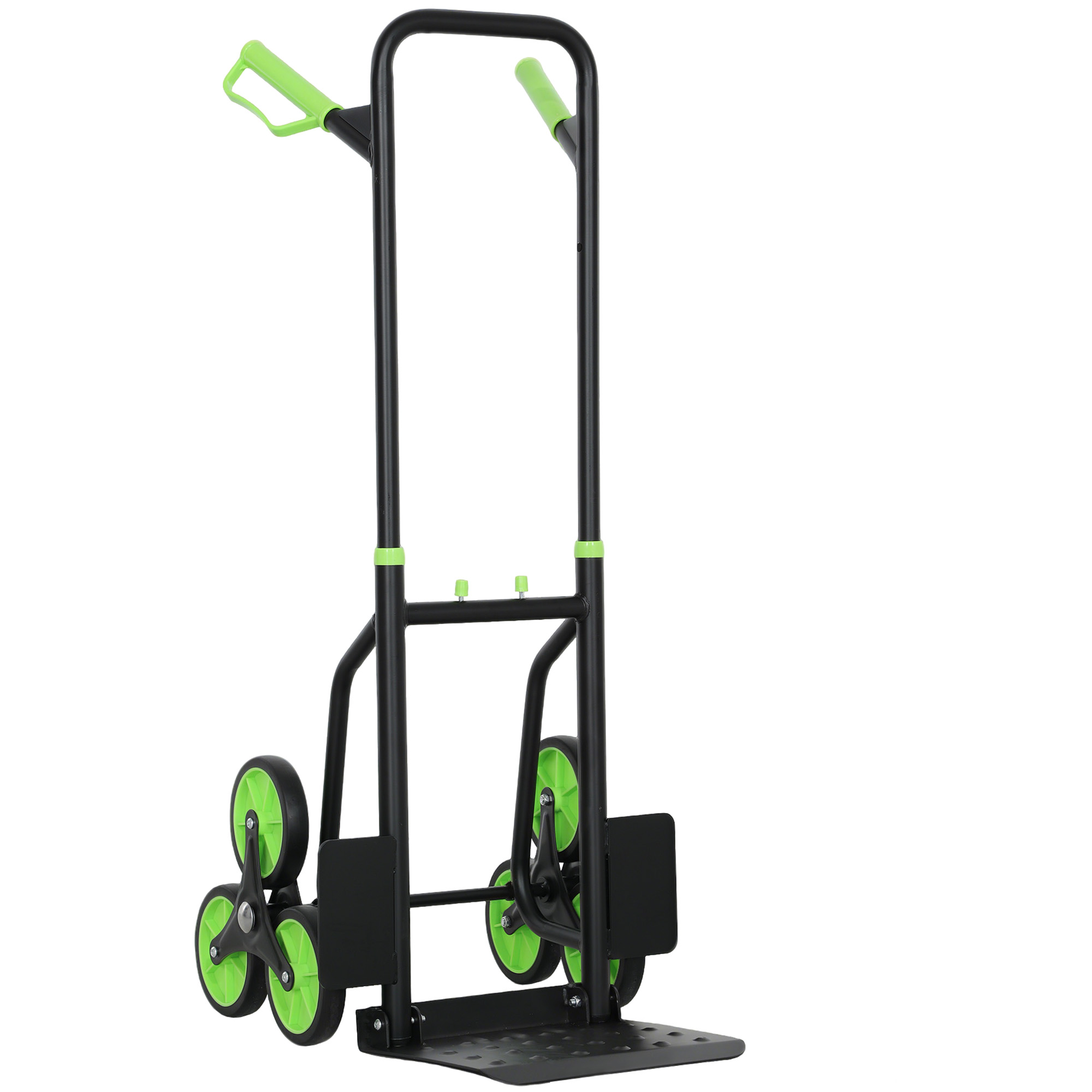 DURWELL Six Wheel Folding Sack Barrow Trolley Black, Green - Life Essentials