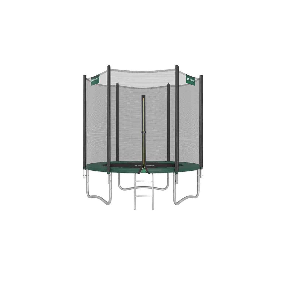 Trampoline with Enclosure Net Dark Green - Indigo Home