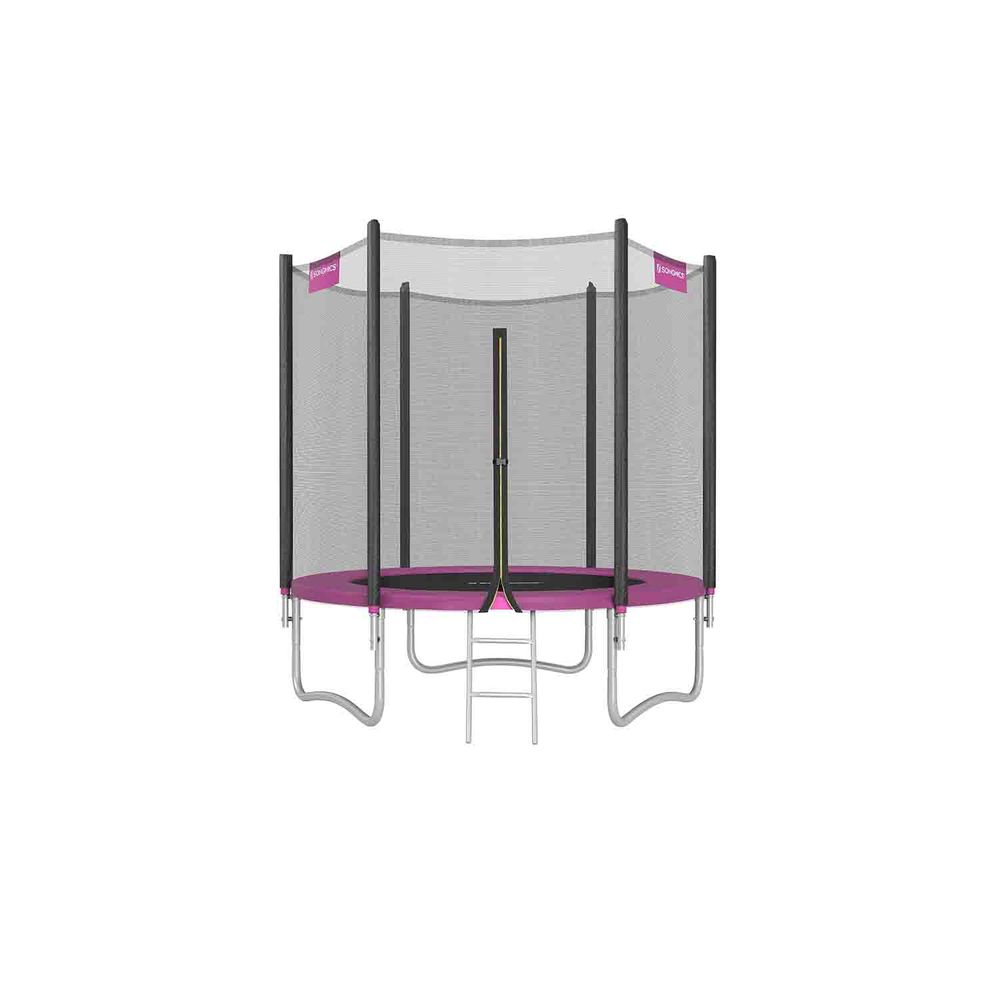 Trampoline with Enclosure Net Pink - Indigo Home