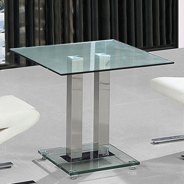 Cotswold Small Square Dining Table - Chrome - Sigrid Mills