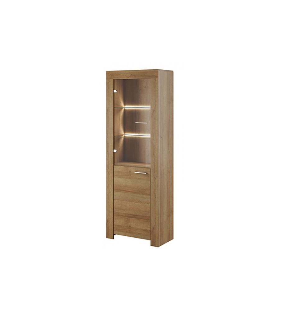 Heaven Tall Display Cabinet - Oak Riviera - Art Nest