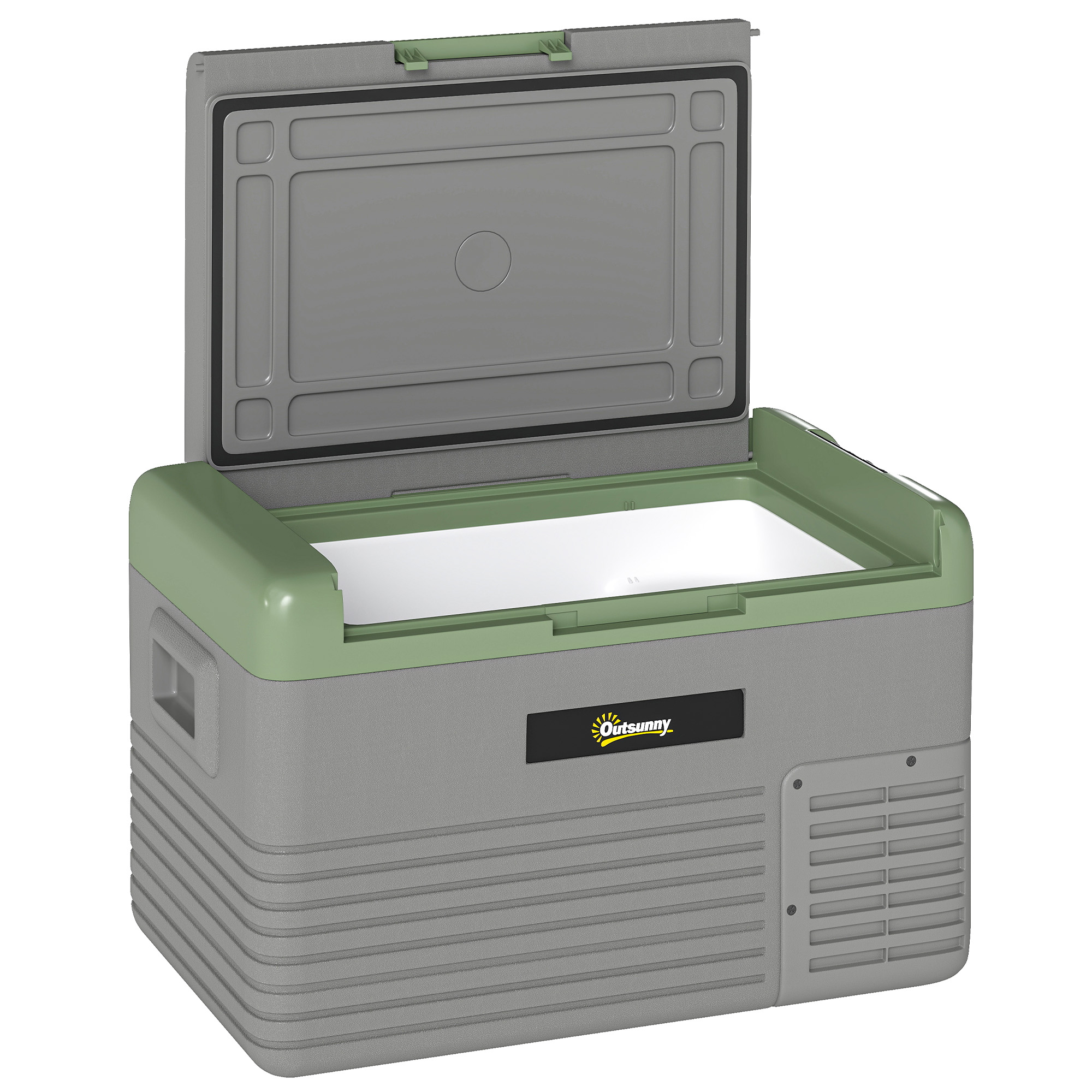 SUNVISTA 30L Portable Car Refrigerator Light Green and Grey - Life Essentials