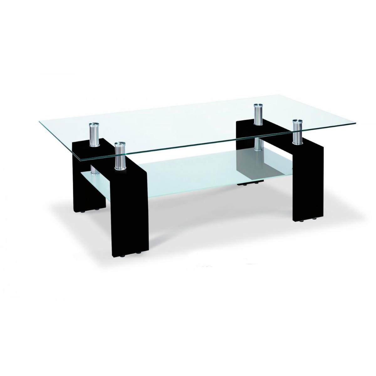 Atticus High Gloss Coffee Table - Black - Sigrid Mills