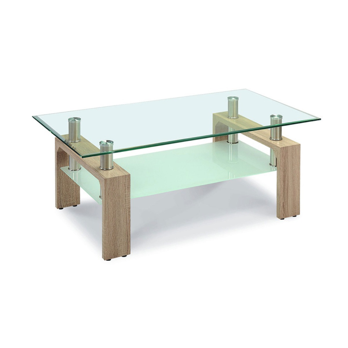 Atticus High Gloss Coffee Table - Natural - Sigrid Mills