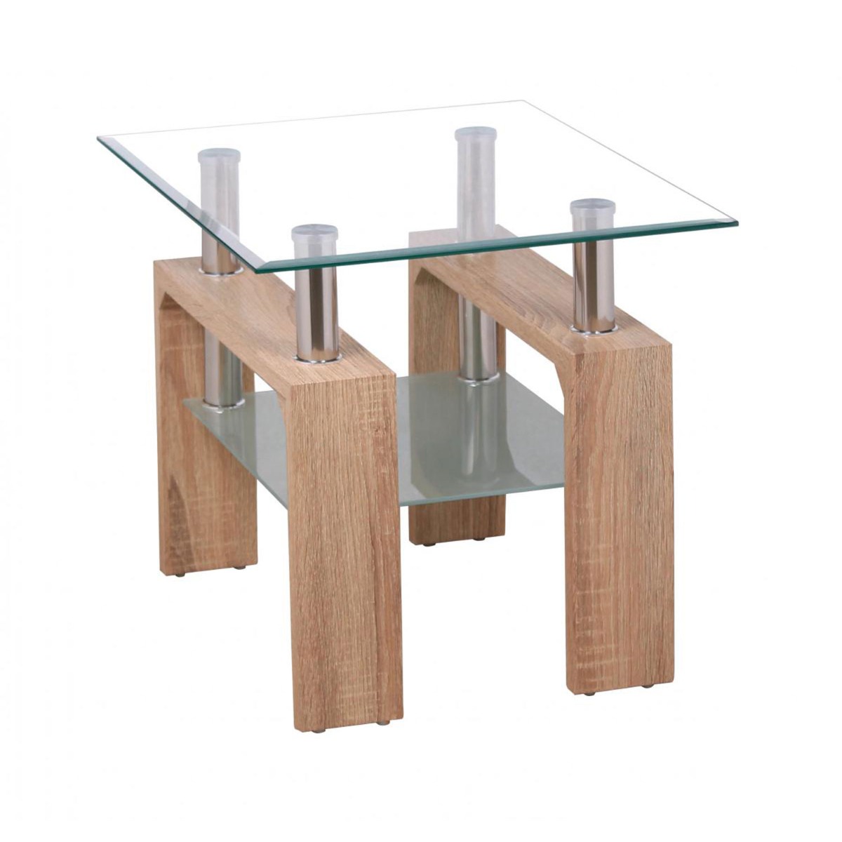 Atticus High Gloss Lamp Table - Natural - Sigrid Mills