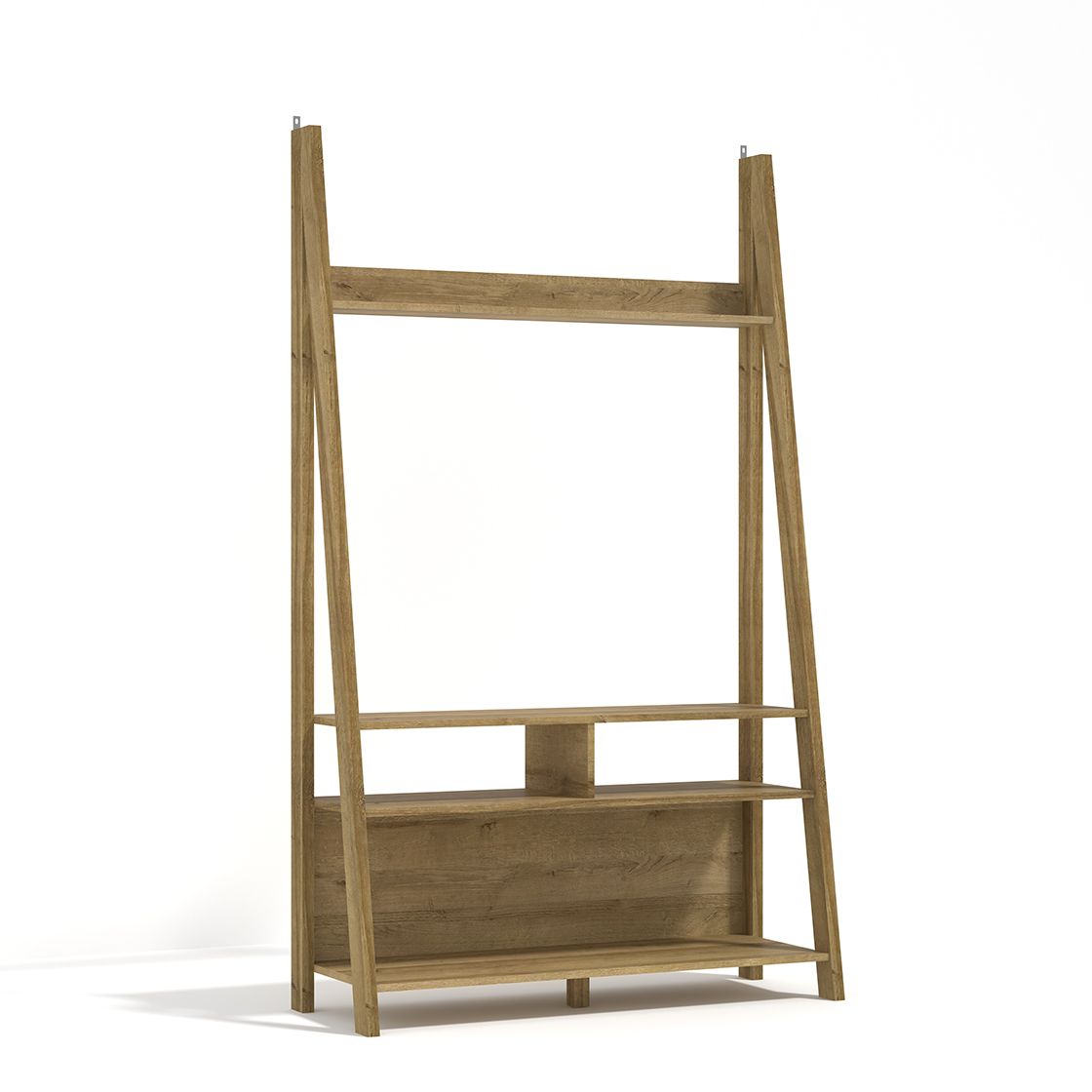 Tiva Ladder TV Stand Unit - Oak - Leeds Plywood