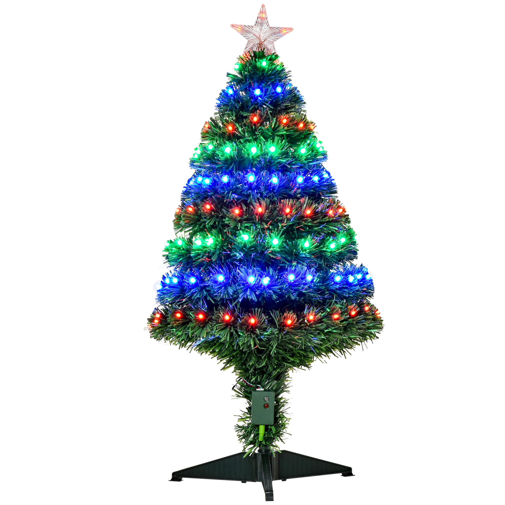 Debbie 3ft 90cm Fiber Optic Xmas Tree Artificial Christmas Tree - Life Essentials