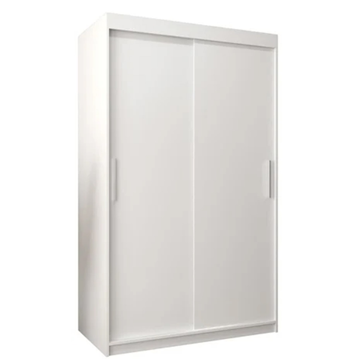 Sliding Wardrobe - TIVERTON 2 Door Wardrobe White 120cm - Art Nest