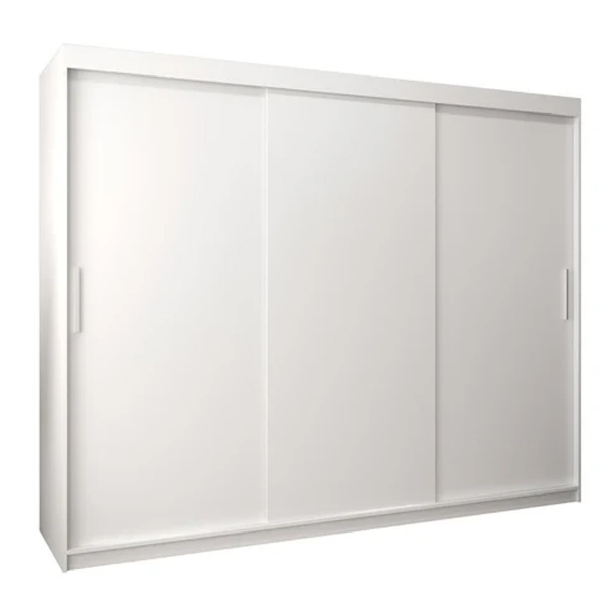 Sliding Wardrobe - TIVERTON 3 Door Wardrobe White 250cm - Art Nest