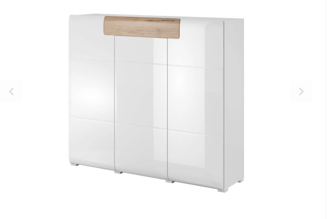 Ohio 76 Sideboard Cabinet - White Gloss - Art Nest