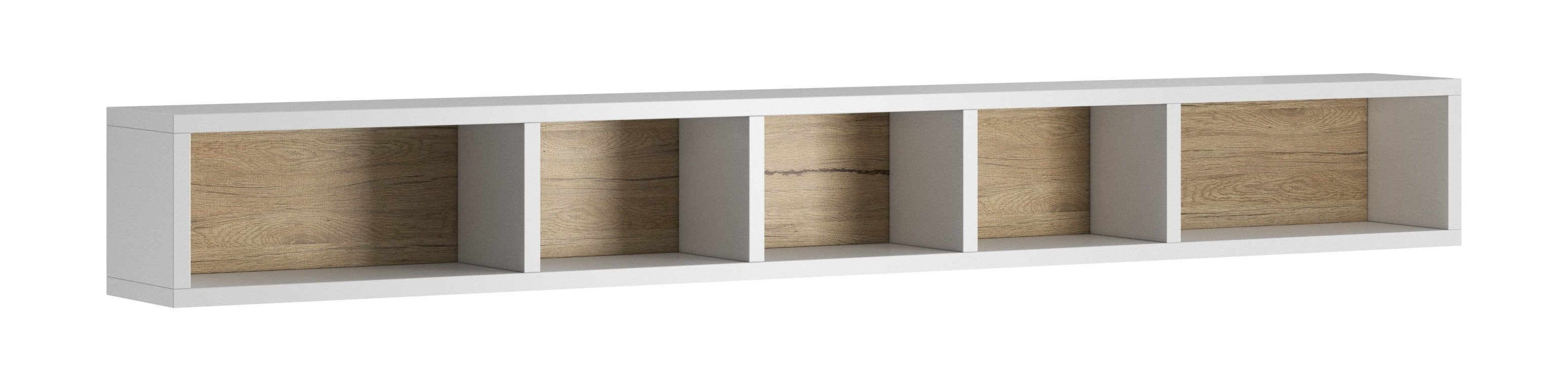 Ohio 02 Wall Shelf - White - Art Nest