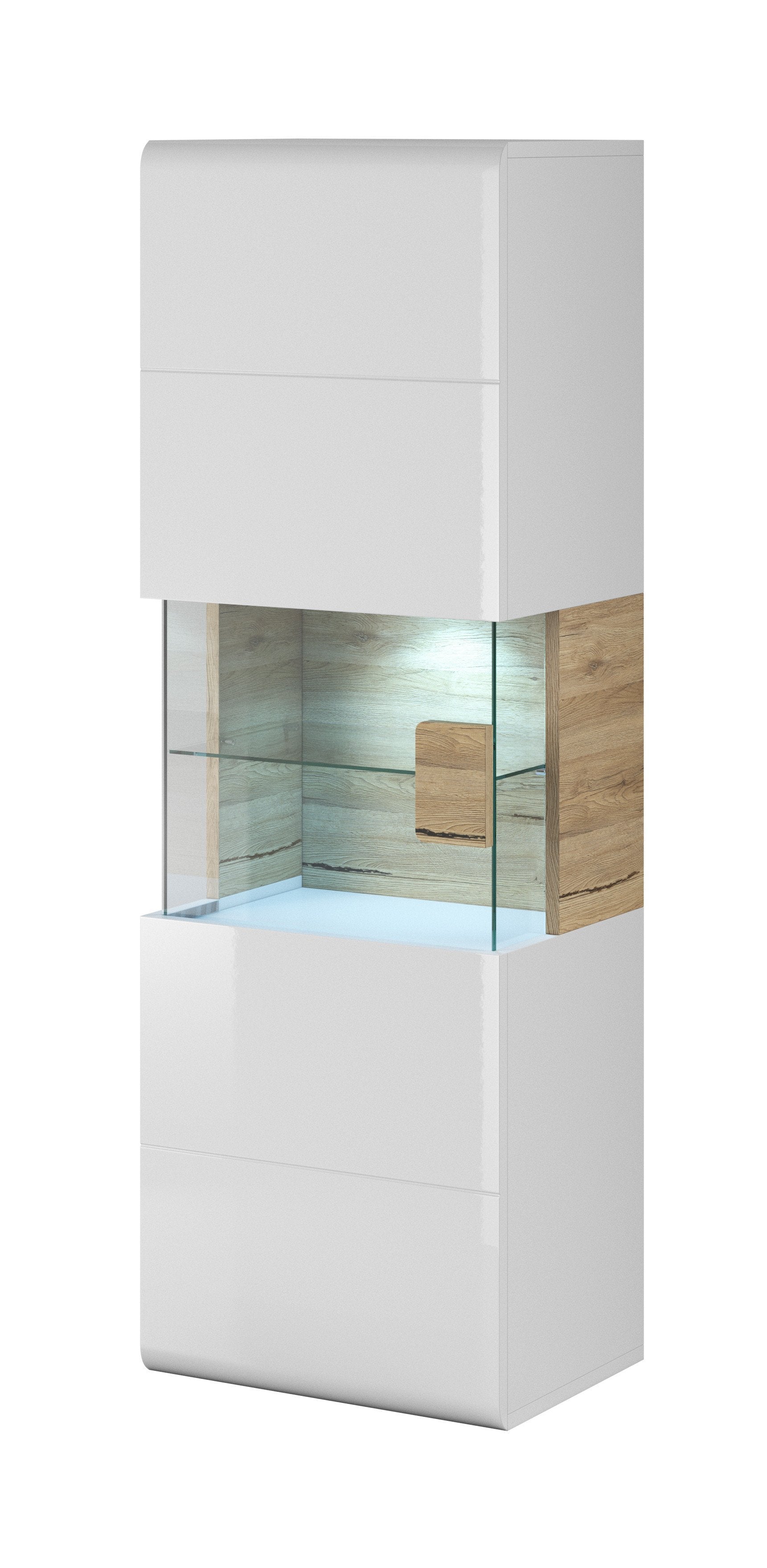 Ohio 07 Wall Hung Cabinet - White Gloss - Art Nest