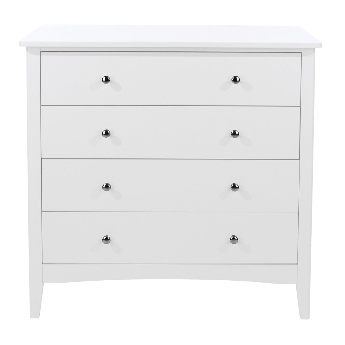 CASCAIS White Chest of Drawers - Medium-sized, 4 Drawers - Colton & Sawyer