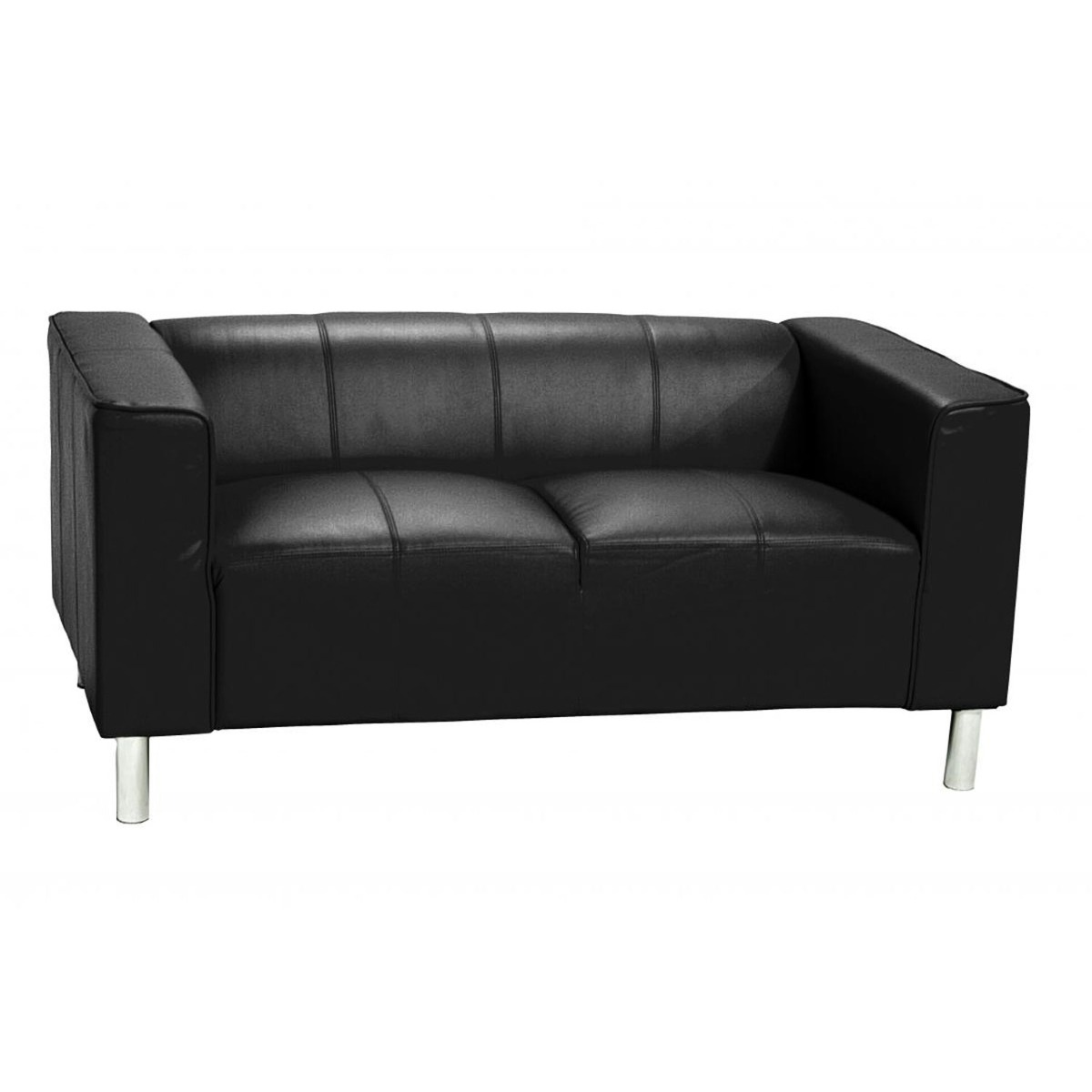 Astral Amore 2 Seater PU Sofa - Black - Sigrid Mills