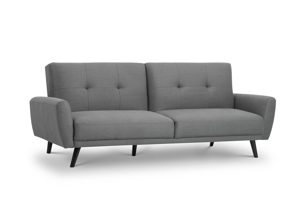 Monza Grey Fabric Retro Sofa Bed - JB Collections