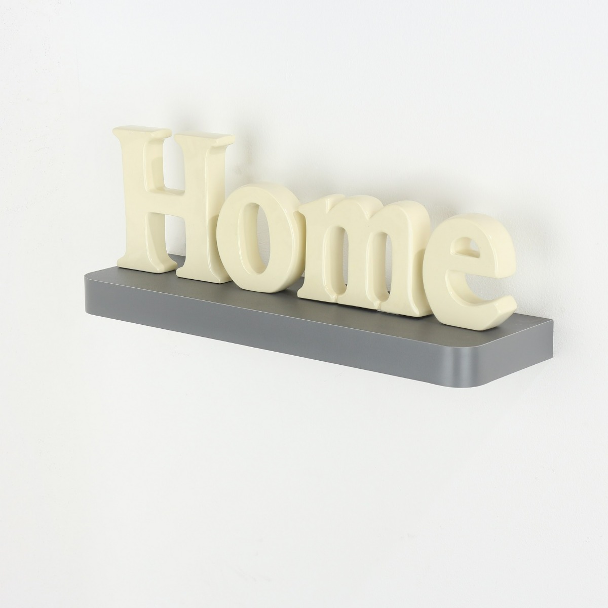 Trent Narrow Floating Display Shelf Kit - Grey-80cm - Colton & Sawyer