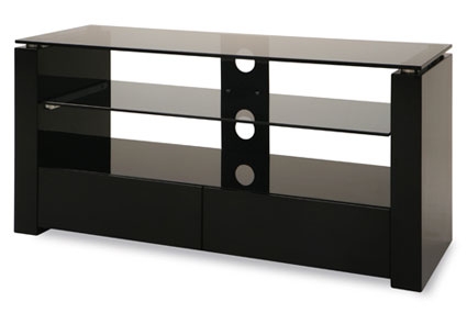 Harley 3-Shelf 2 Drawer TV Stand - Black - Wimex Distribution