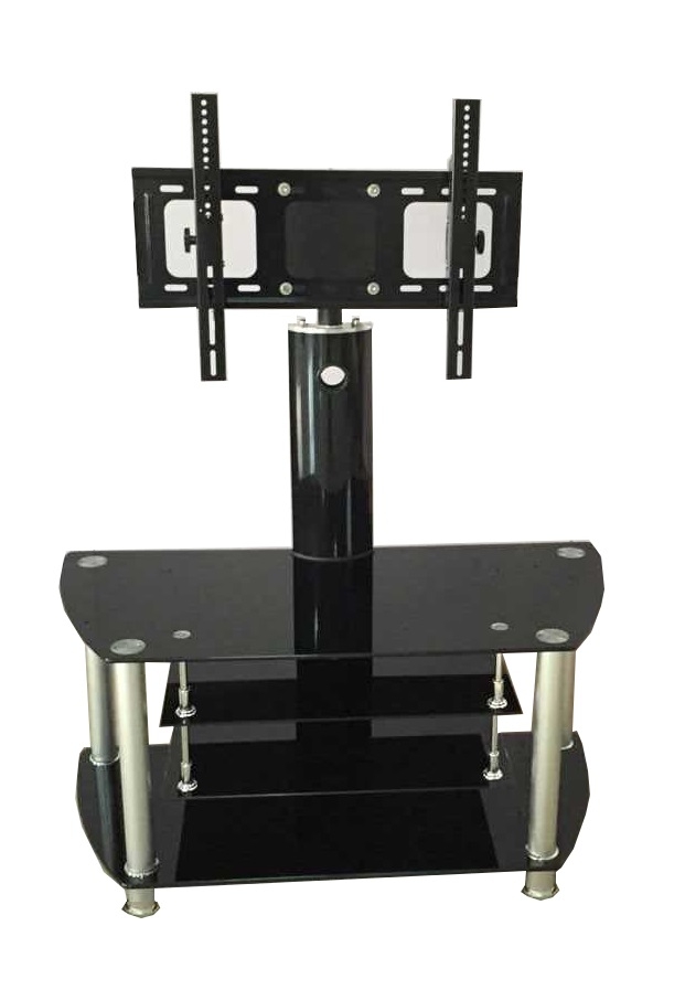Crown Glass TV Stand with Bracket - Black - Wimex Distribution