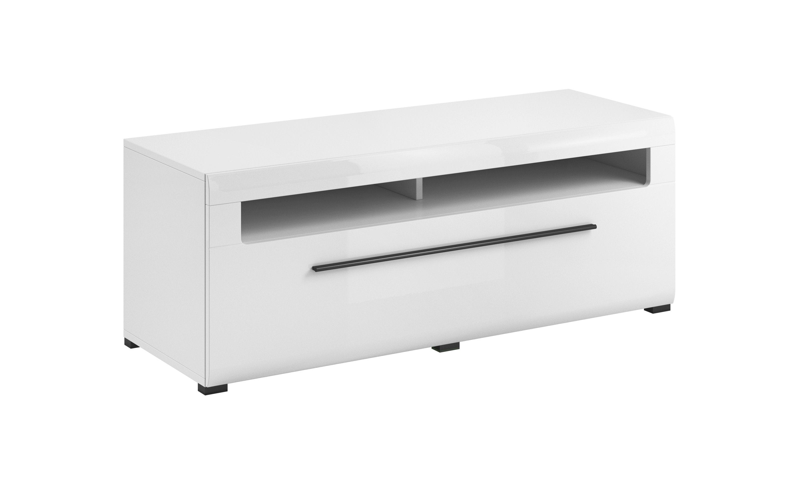 Oklahoma 41 TV Cabinet 140cm - White Gloss - Art Nest