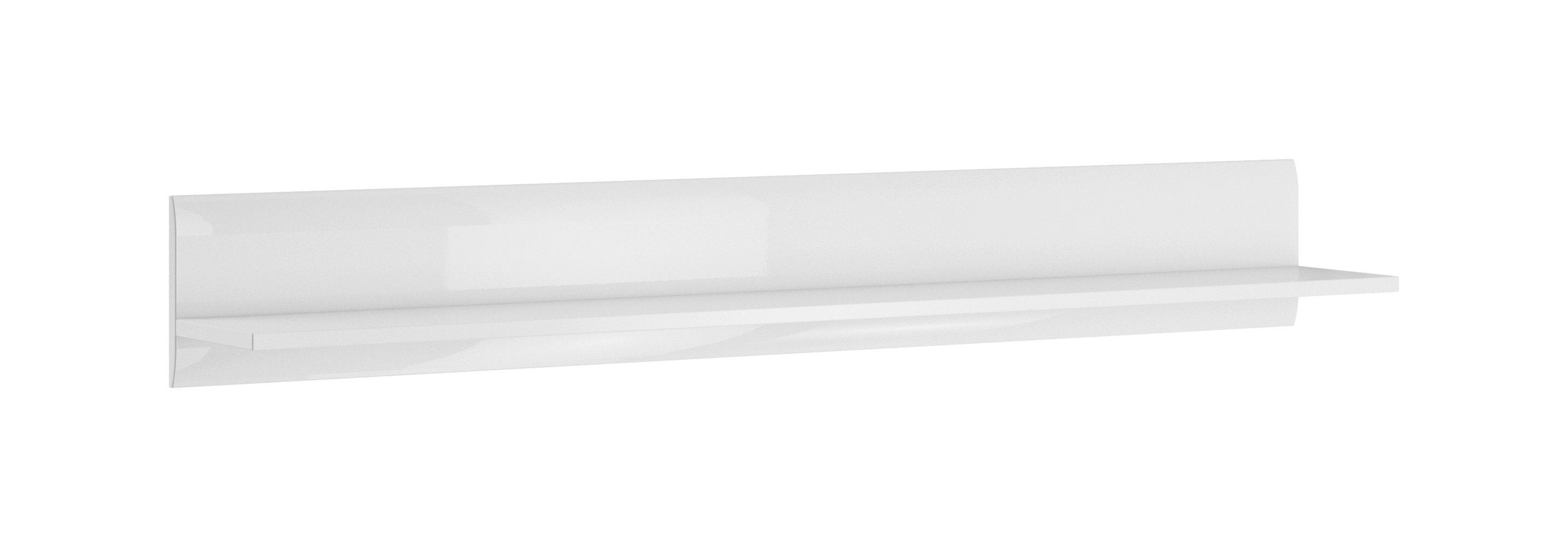 Oklahoma 01 Wall Shelf 160cm - White - Art Nest