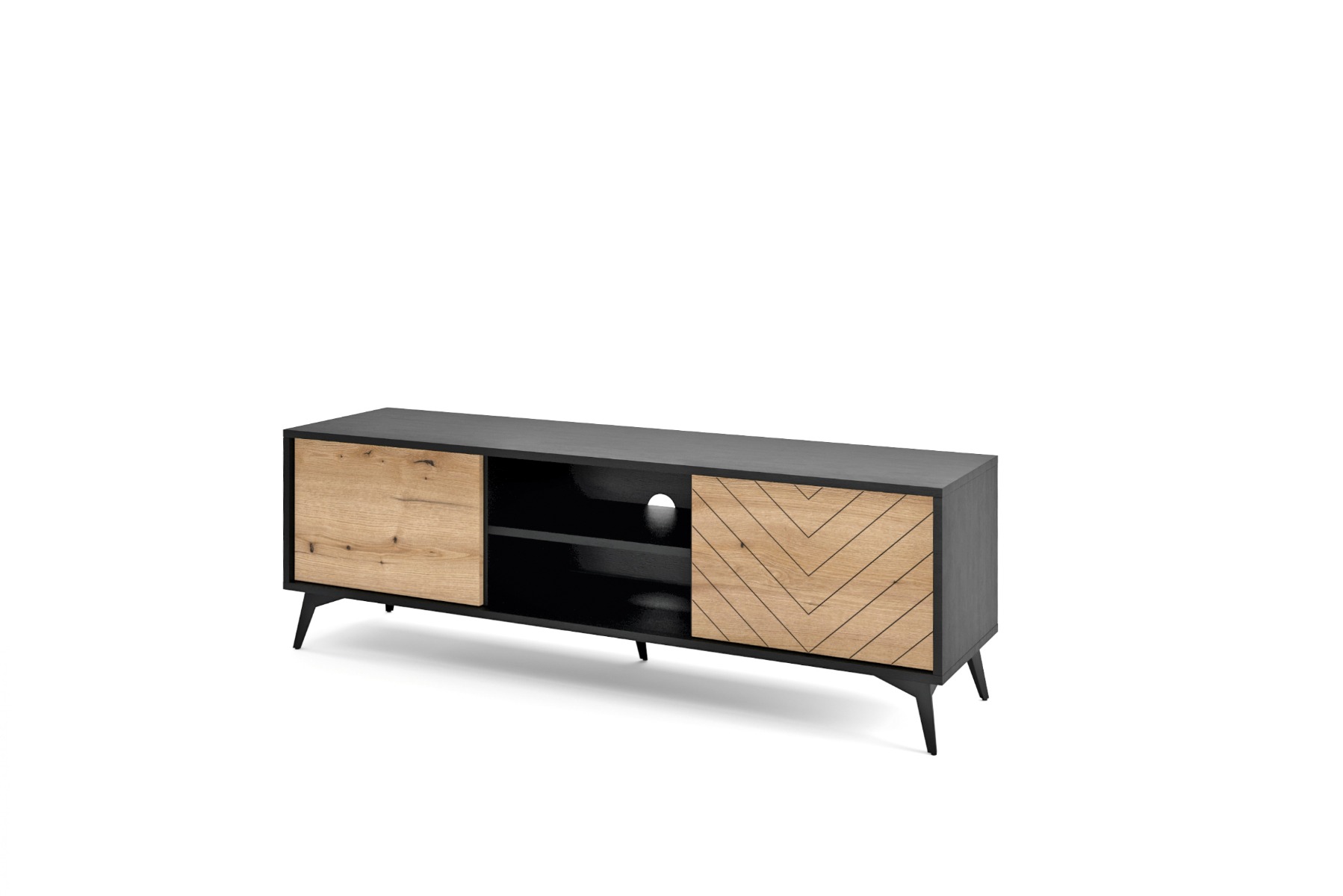 Warrington TV Stand 154cm- Oak - Moonlight Interiors