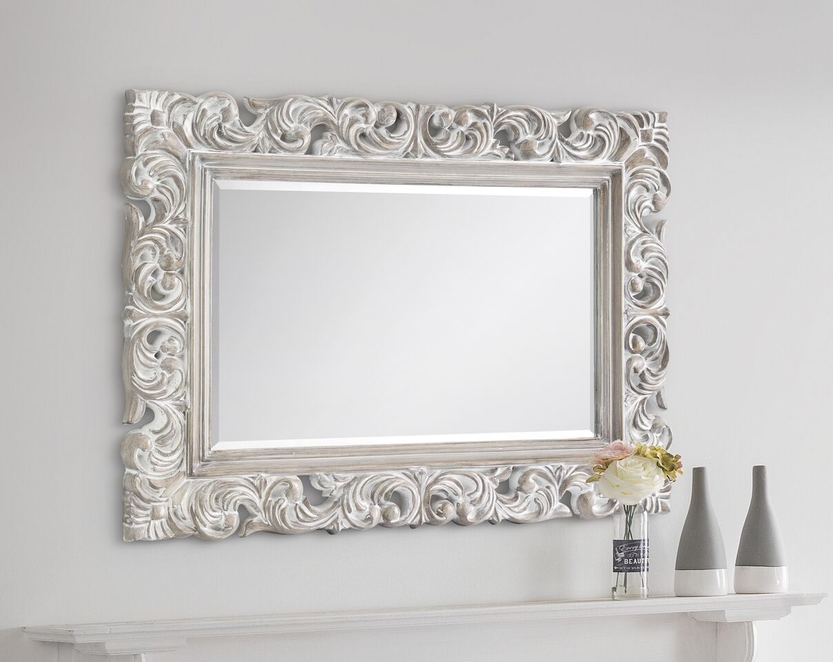 Baroque Distressed Wall Mirror - JB Collections