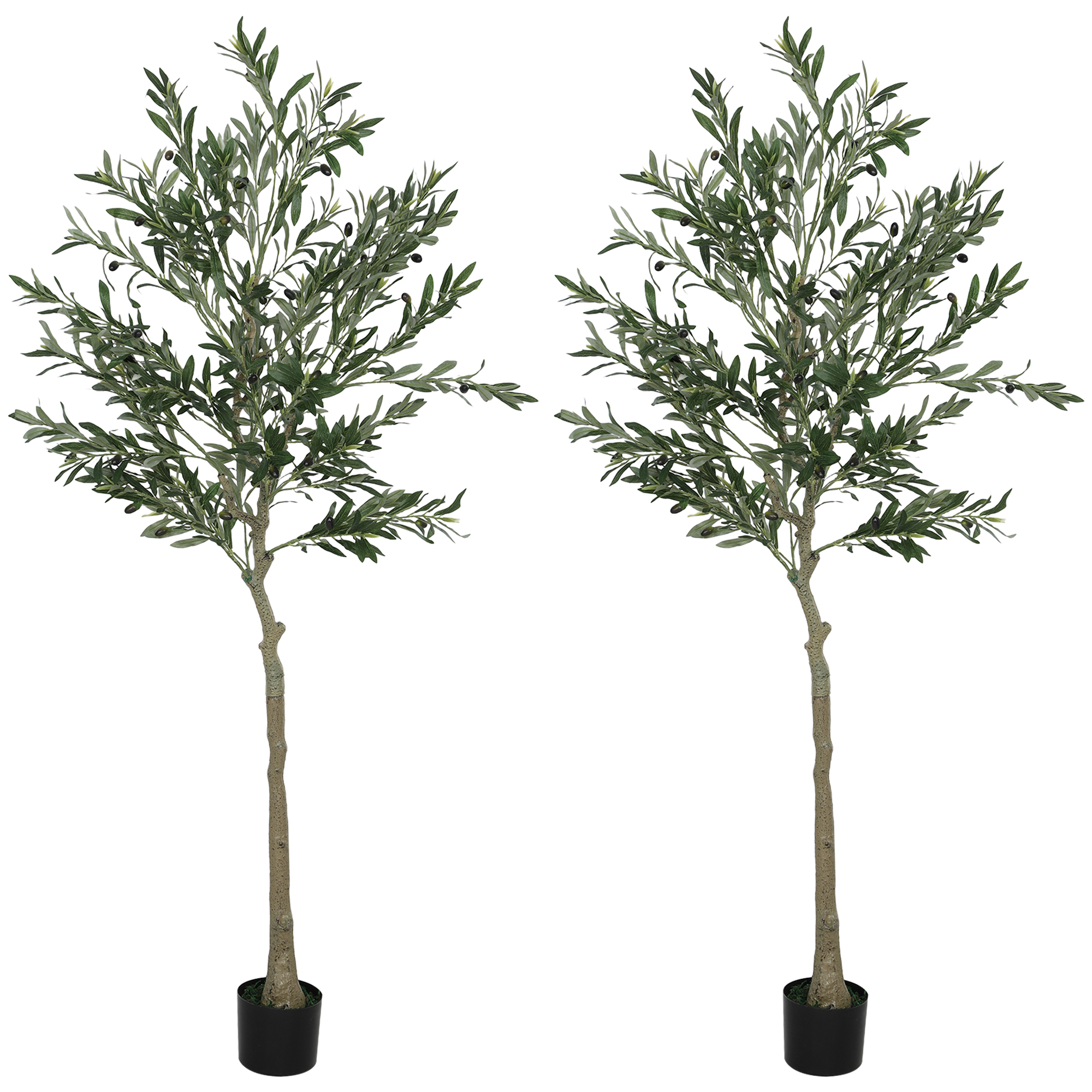 HERON Decorative Artificial Plant Olive Tree with 900 Leaves - Life Essentials